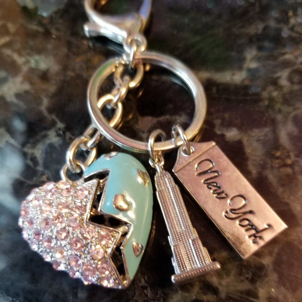 New York Heart Keychain